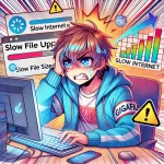 ギガファイル便のアップロード速度改善方法の図解